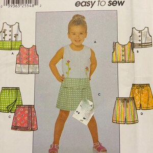 Vintage Simplicity 7137 Easy to Sew Short sets  Sizes 5-8 Uncut Rare Find