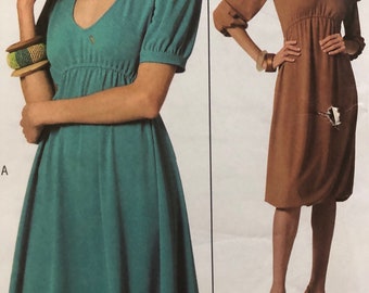 Plus Size Dress  Butterick 4973  Easy to Make  Sizes 16-22 UNCUT