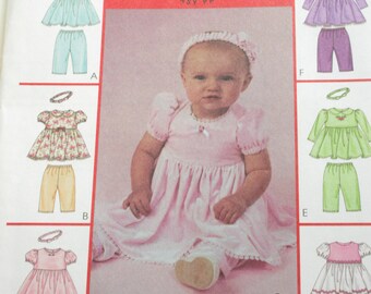 Baby Girls McCall's Pattern 3870 Six Styles to Choose From Sizes Small-XLarge