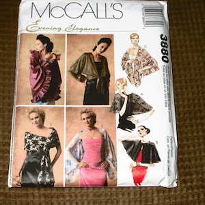 Wraps by McCall&#39;s  3880 for Seven Styles to Choose from Uncut