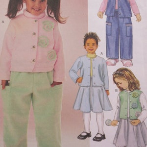 Girls Toddlers McCall&#39;s 3878  Sizes 1-3 Uncut