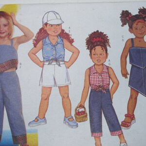 Girls Butterick  3147 for a Skirt set Short Set Pant Set Sizes 2-5