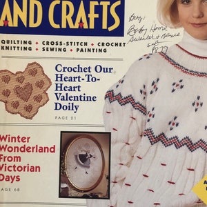 Vintage McCall&#39;s Needleworks and Crafts  Book February 1992