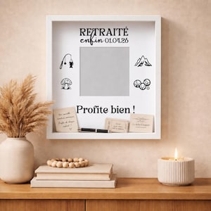 Personalised 3D Retirement Memory Box Frame | Deep Display Case | Farewell Gift Colleague | Frame Retired | Personalised Retirement Gift