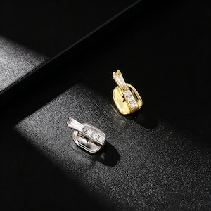 Matching Couple Lock Grillz: Gold Silver Plated Teeth Grills, Hip Hop BFF & Matching Statement Accessory Set