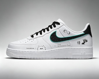Benutzerdefinierte Satoru Gojo Anime Schuhe, handbemalte personalisierte Sneakers, Geburtstagsgeschenk für Cosplay Anime Fans