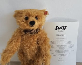 Steiff Ltd Edition Sebastian Collectible Plush Teddy Bear with working Growler