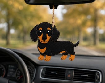 Felt Dachshund Sewing Pattern PDF – Cute Sausage Dog Ornament DIY, Beginner-Friendly Felt Animal Tutorial, Felt Craft Blueprint