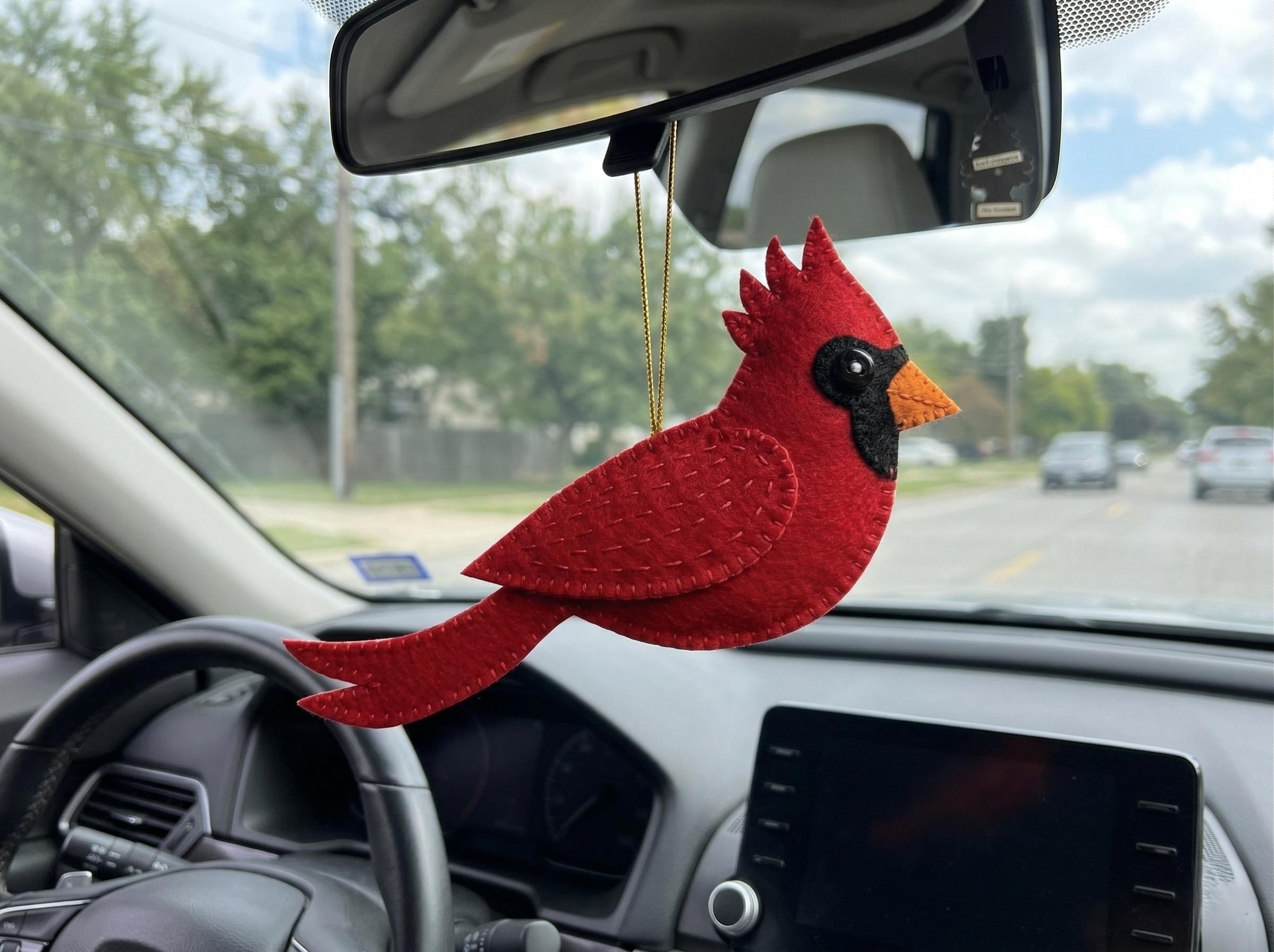 Felt Cardinal Pattern Cardinal Felt Sewing Pattern PDF – Blue Print PDF Cute Bird Ornament ...