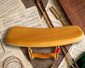 Handmade Mandolin Armrest by Musical Stroe – Ebony, Rosewood, or Boxwood with adjustable Gold and Silver Clamp