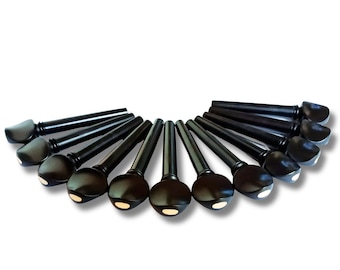 Premium Ebony Oud Tuning Pegs Set of 12