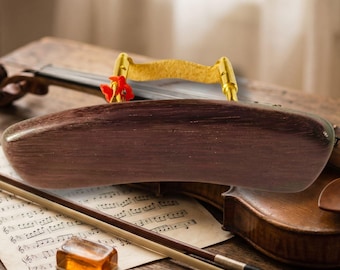 Handmade Mandolin Armrest by Musical Stroe – Ebony, Rosewood, or Boxwood with adjustable Gold/Silver Clamp