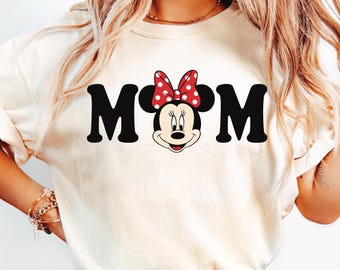 Comfort Colors Disney Minnie Mom Shirt, Minnie Disney Trip Shirt, Minnie Mom Shirt, Grammy Grandpa, Minnie Aunt Tee, Gift For Her, Mom Shirt