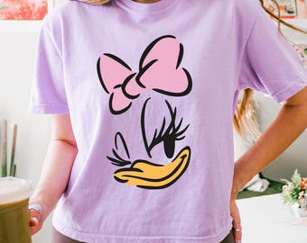 Daisy Daisy Duck Shirt for Girls, Disney Daisy Duck T-Shirt, Cute Duck Face Kids Tee, Disney Family Vacation Shirt, Daisy Fun Shirt