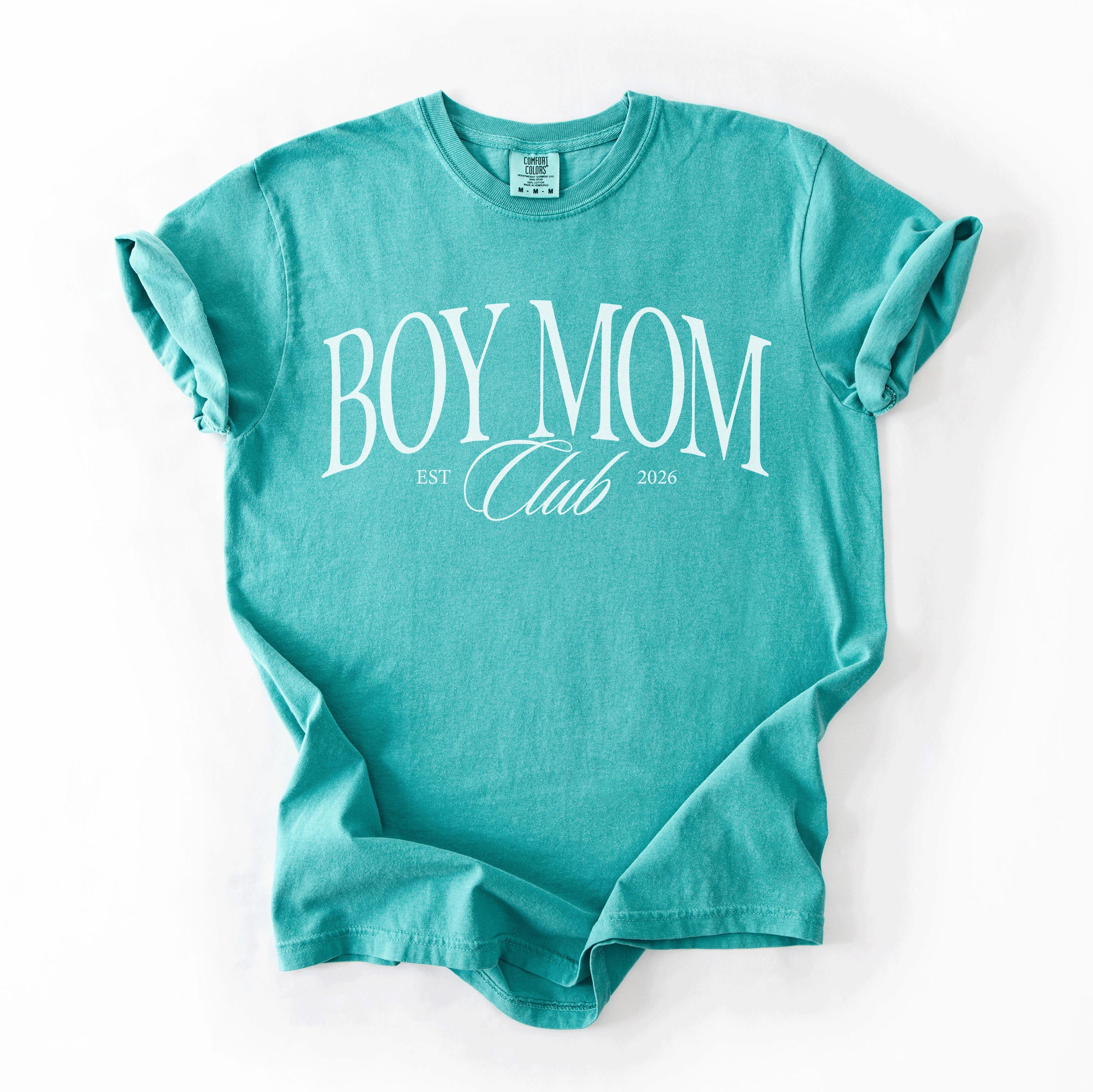 Boy Mom Club Comfort Colors Shirt and Sweatshirt, Mama Tee, Mom of Boys T-Shirt, New Mom Crewneck, Gift for Mom, Trendy Mama Sweater,