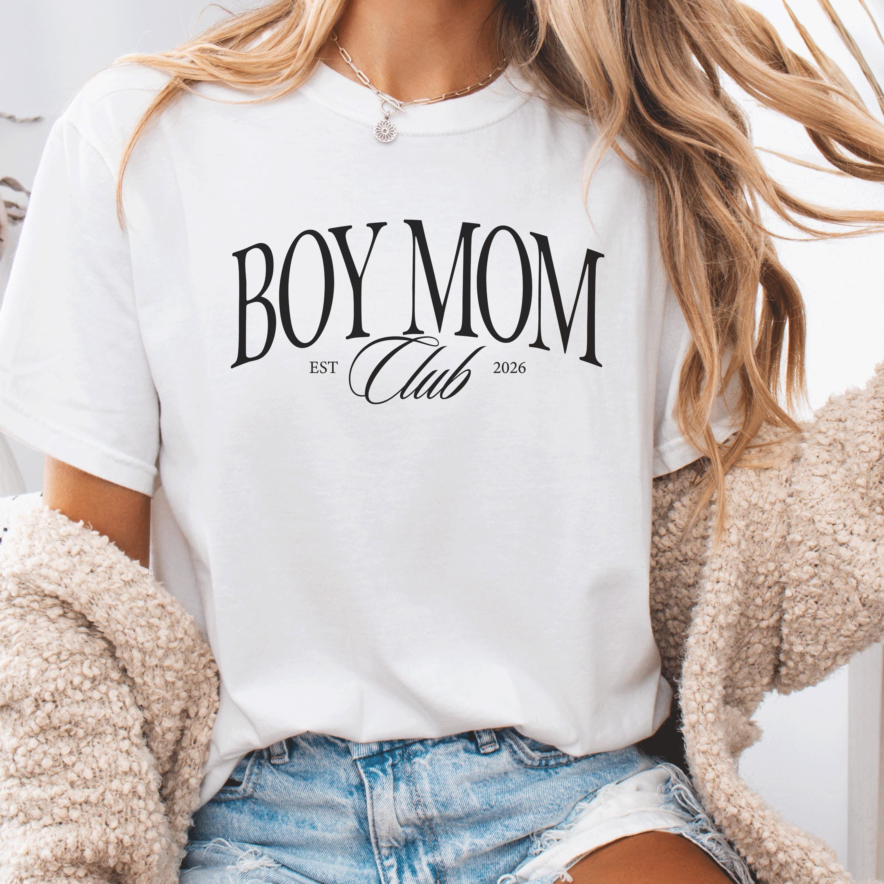 Boy Mom Club Comfort Colors Shirt and Sweatshirt, Mama Tee, Mom of Boys T-Shirt, New Mom Crewneck, Gift for Mom, Trendy Mama Sweater,