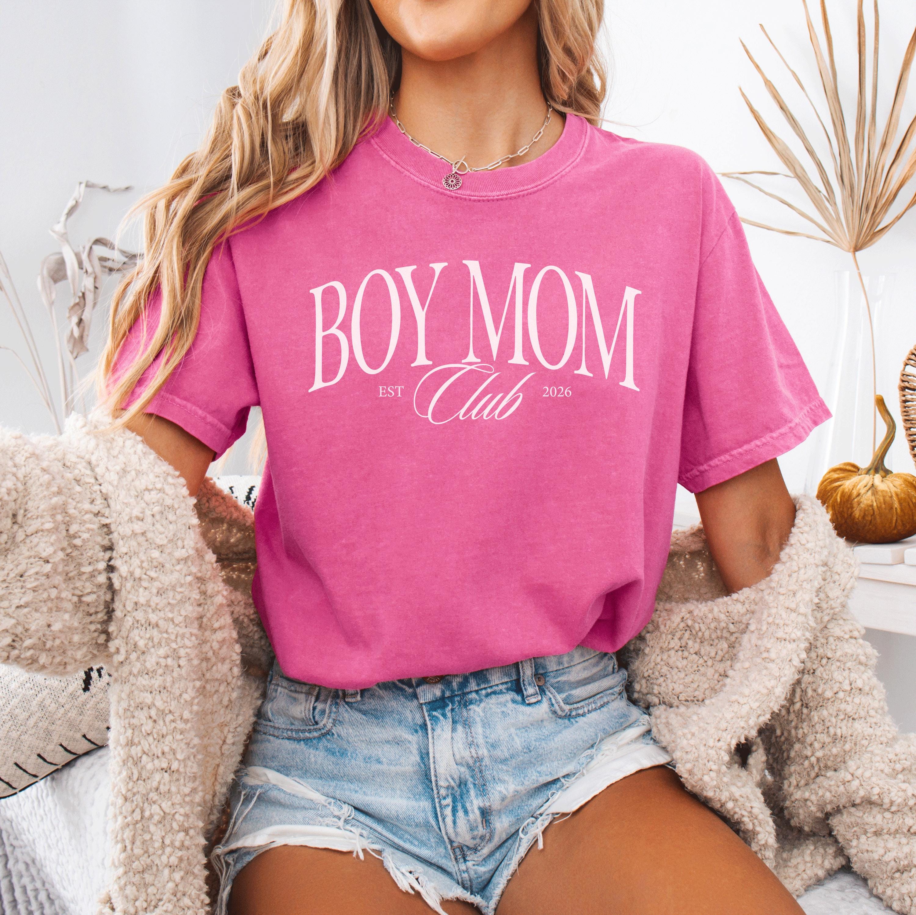 Boy Mom Club Comfort Colors Shirt and Sweatshirt, Mama Tee, Mom of Boys T-Shirt, New Mom Crewneck, Gift for Mom, Trendy Mama Sweater,
