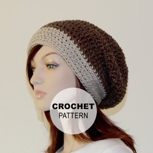 Crochet PATTERN PDF, The Timberlyn Slouch Beanie, Winter Slouchy Hat, Ladies Crochet Hat Pattern, Teen Hats, Crochet Hat, MarlowsGiftCottage