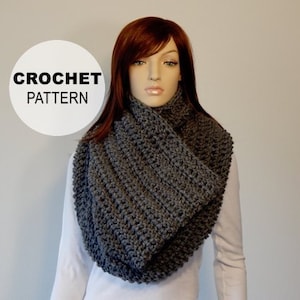 Crochet PATTERN PDF, The Amelia Cowl, Large Chunky Cowl, Winter Scarves, Bulky Crochet Cowl, Scarf Crochet Pattern, MarlowsGiftCottage