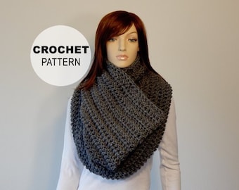 Crochet PATTERN PDF, The Amelia Cowl, Large Chunky Cowl, Winter Scarves, Bulky Crochet Cowl, Scarf Crochet Pattern, MarlowsGiftCottage