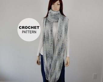 Crochet PATTERN PDF, The Upstate Super Sized Scarf Crochet Pattern, Extra Long Scarf, Super Bulky Scarf Crochet Pattern, MarlowsGiftCottage