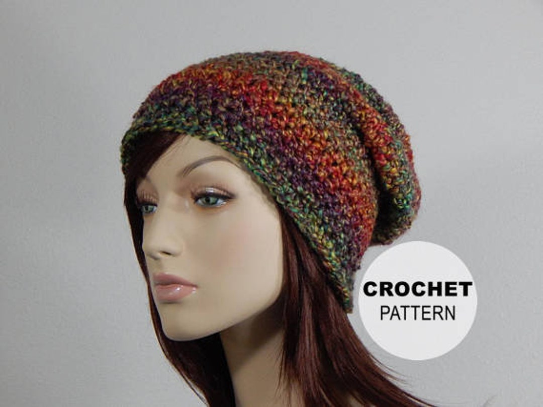 Crochet PATTERN PDF, the Dreamy Slouch Beanie, Winter Slouchy Hat ...