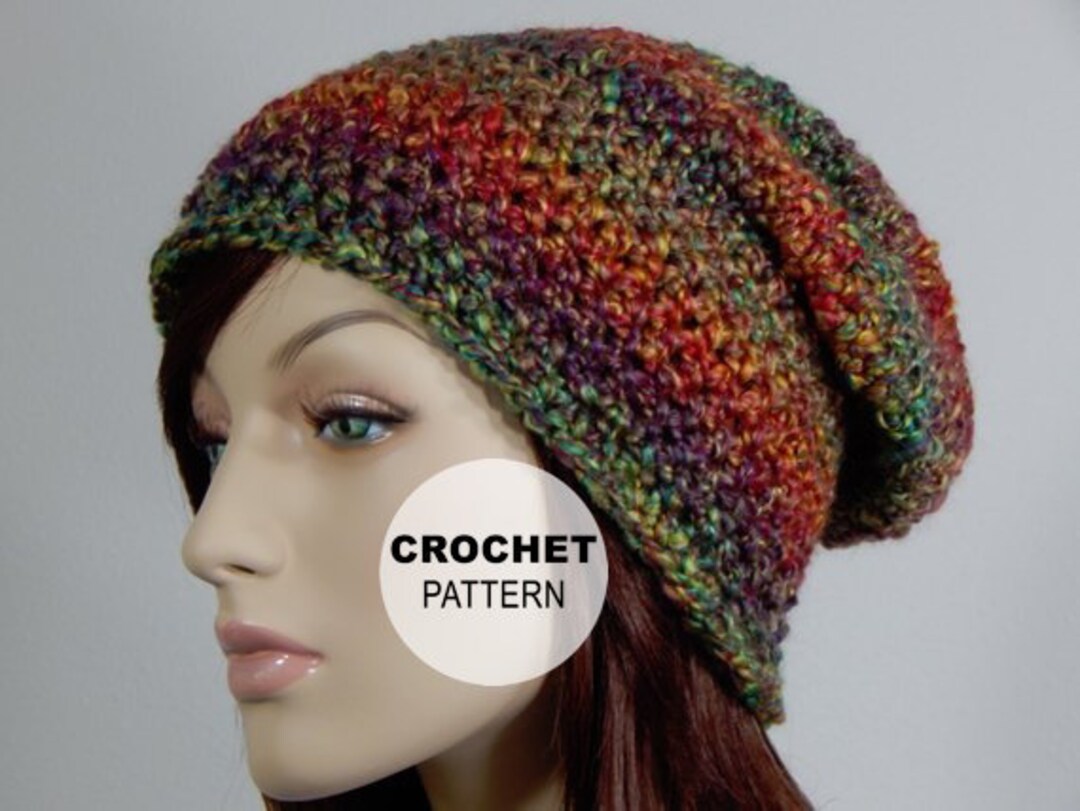 Crochet PATTERN PDF, the Dreamy Slouch Beanie, Winter Slouchy Hat ...