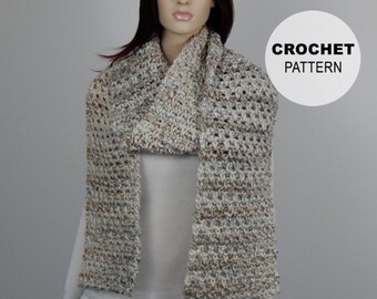 Crochet PATTERN PDF, The Regal Scarf Crochet Pattern, Large Scarf, Super Bulky Scarf Crochet Pattern, Winter Wrap Scarf, MarlowsGiftCottage