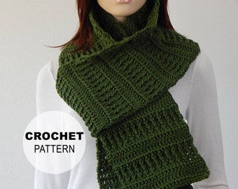 Crochet PATTERN PDF, The Winter Thyme Scarf Crochet Pattern, Unisex Scarf, Long Wrap Scarf Crochet Pattern, Womens, Mens, MarlowsGiftCottage
