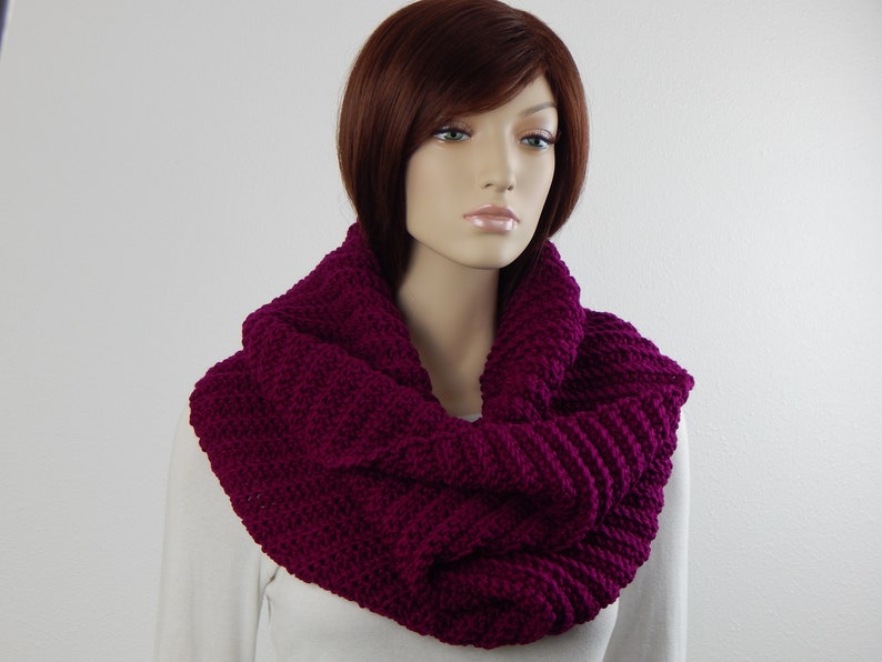 Crochet PATTERN PDF, The Crush Cowl, Infinity Winter Scarves, Scarf Crochet Pattern, Wide Infinity Scarf Crochet Pattern, MarlowsGiftCottage image 8