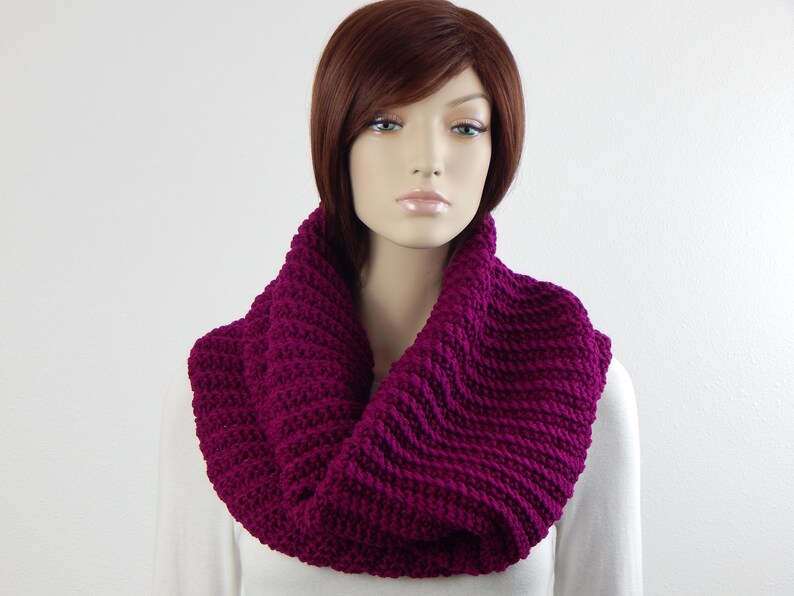 Crochet PATTERN PDF, The Crush Cowl, Infinity Winter Scarves, Scarf Crochet Pattern, Wide Infinity Scarf Crochet Pattern, MarlowsGiftCottage image 6