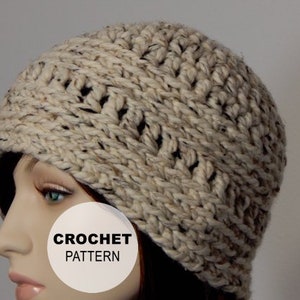 Crochet PATTERN PDF, The Brynn Beanie, Winter Hats, Ladies Crochet Hat Pattern, Ski Hat Crochet Pattern, MarlowsGiftCottage, Womens Crochet