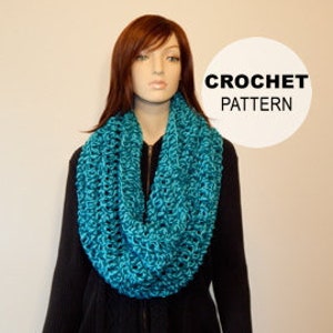 Crochet PATTERN PDF, The Harbor Cowl, Wide Cowl Scarf Pattern, Infinity Winter Scarves, Shawl Crochet Pattern, Wrap, MarlowsGiftCottage