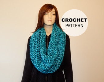 Crochet PATTERN PDF, The Harbor Cowl, Wide Cowl Scarf Pattern, Infinity Winter Scarves, Shawl Crochet Pattern, Wrap, MarlowsGiftCottage