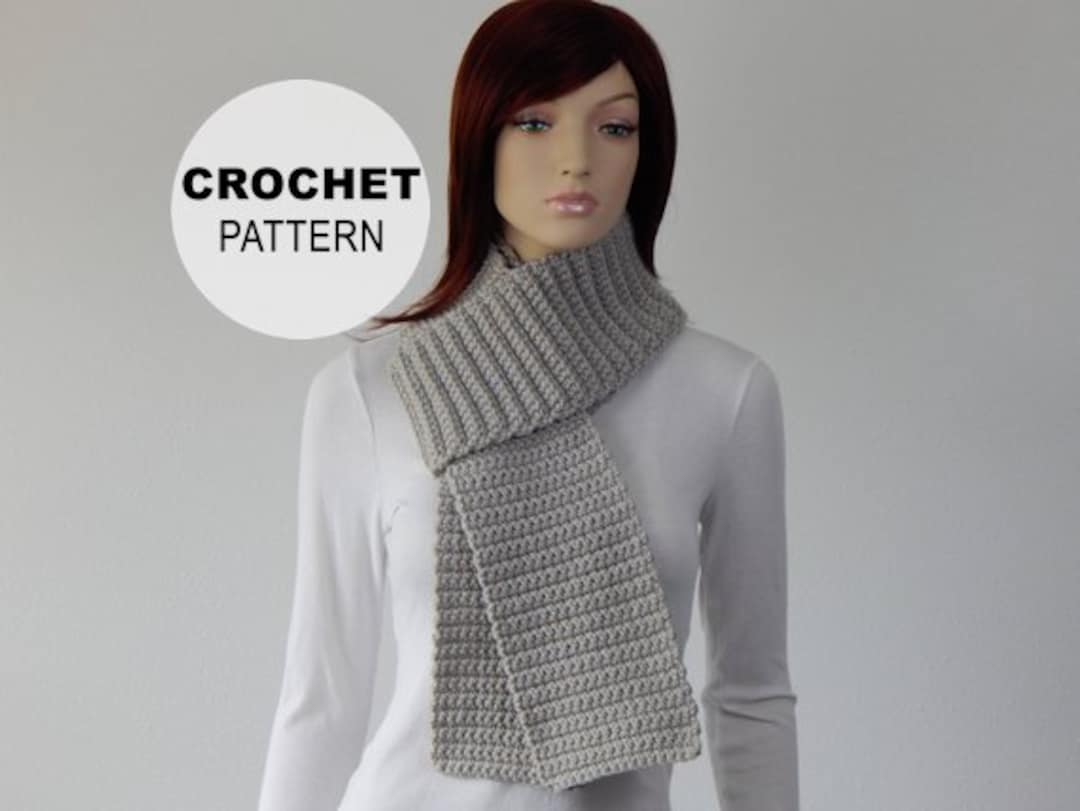 Crochet PATTERN PDF, the Simple Scarf Crochet Pattern, Easy Scarf ...
