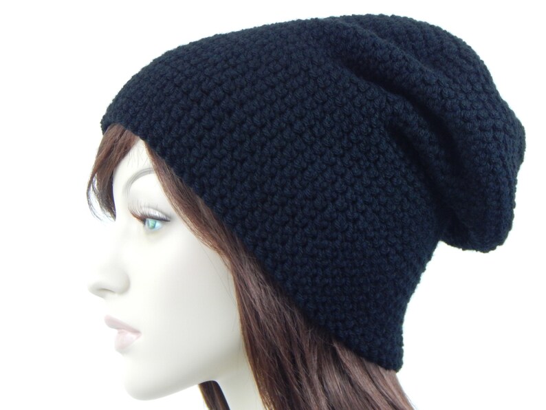 Black Slouch Hat Boho Slouch Hat Slouchy Beanie MarlowsGiftCottage Slouch Hat Teen Girl Hat Comfy Trendy Slouch Beanie Womens Hat
