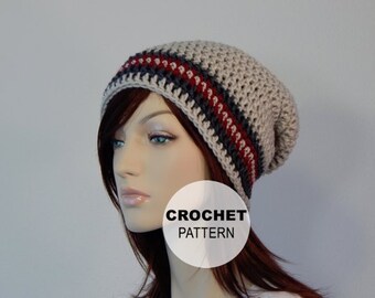 Crochet PATTERN PDF, The Free Spirit Slouch Beanie, Winter Slouchy Hat, Ladies Crochet Hat Pattern, Teen, Crochet Hats, MarlowsGiftCottage