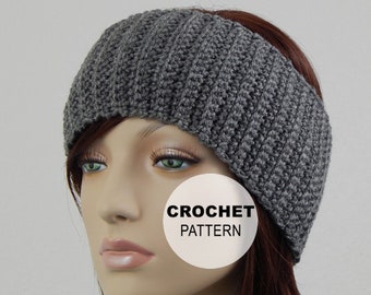 Crochet PATTERN PDF, The Alexis Ear Warmer Pattern, Winter Headbands, Teens Womens Ladies Crochet Pattern, DIY Pattern, MarlowsGiftCottage