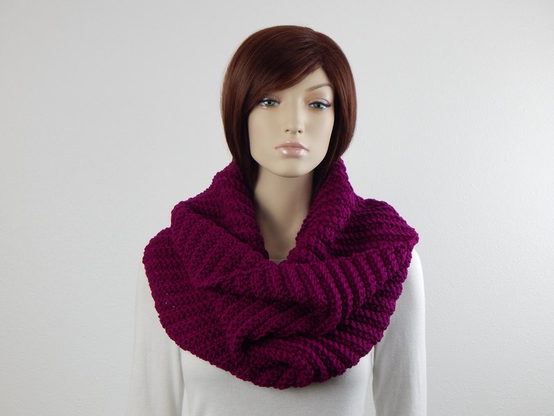 Crochet PATTERN PDF, The Crush Cowl, Infinity Winter Scarves, Scarf Crochet Pattern, Wide Infinity Scarf Crochet Pattern, MarlowsGiftCottage image 3