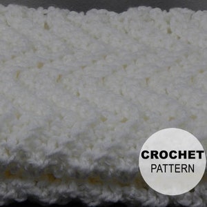 Crochet PATTERN PDF, Baby Blanket, The Pure Love Baby Blanket Crochet Pattern, Fluffy Blanket Pattern, Chevron Pattern, MarlowsGiftCottage