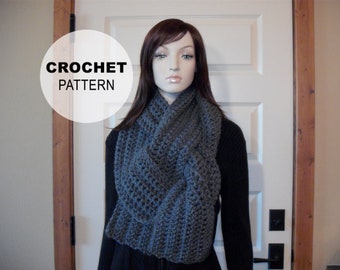 Crochet PATTERN PDF, The Stella Scarf Crochet Pattern, Extra Long Scarf, Oversized Wrap Scarf Crochet Pattern, Bulky, MarlowsGiftCottage