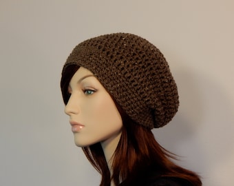 Barley Brown Slouchy Beanie, Teens Slouchy, Womens Slouchy, Brown Hats, Fall Winter Hats, Beanies, Hippie, Boho Chic, Hipster