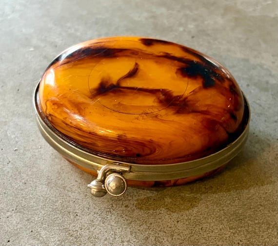 Tortoiseshell Style Pill Box - image 2