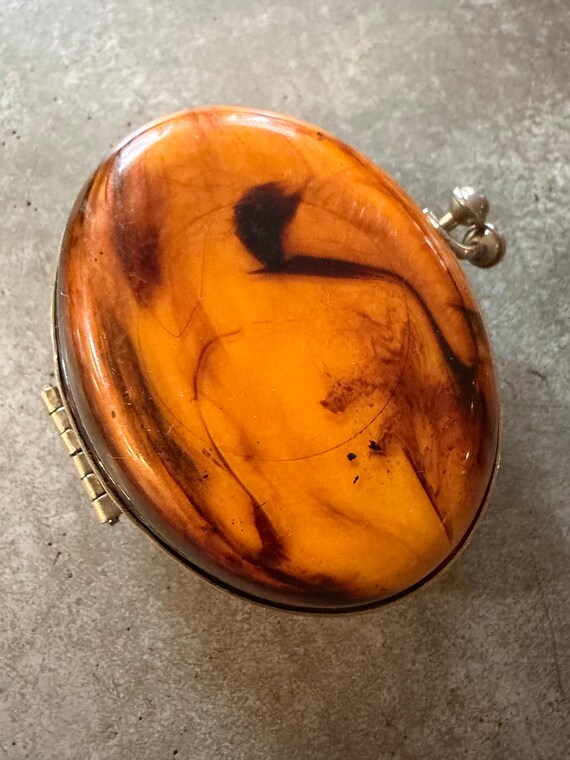 Tortoiseshell Style Pill Box - image 6