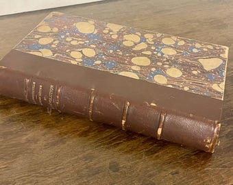 Antique French Leather Bound Book