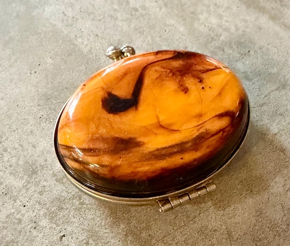 Tortoiseshell Style Pill Box - image 3