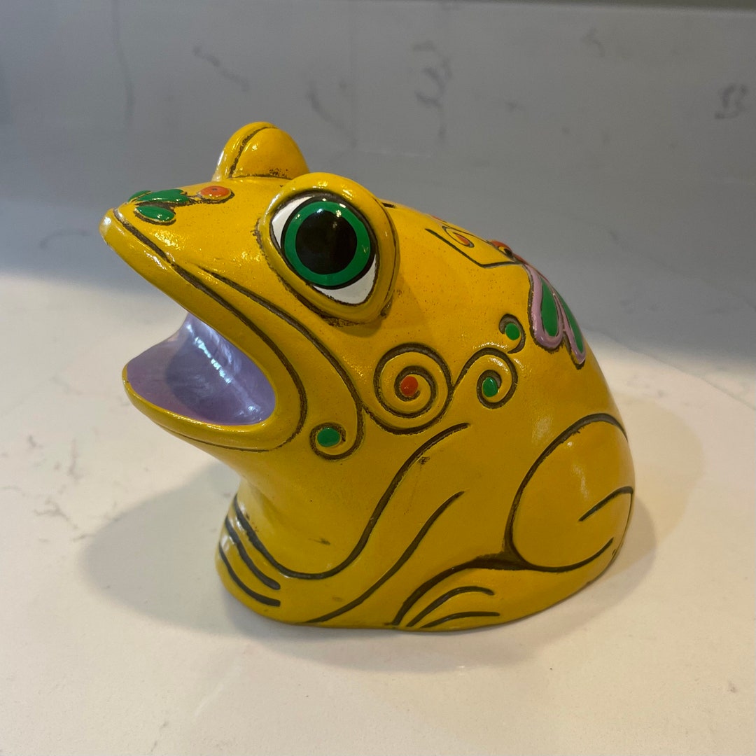 1960s MOD Ceramic Frog Bank by Pride Creations - Etsy