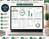 Excel Budget Planner Spreadsheet, Monthly Finance Tracker, Expense Tracker Excel Template, Personal Budget Planner, Money Management Sheet