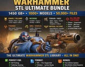Warhammer 40K STL Mega Bundle | 2000+ Miniatures, Vehicles & Terrain | 3D Print Files | Instant Download