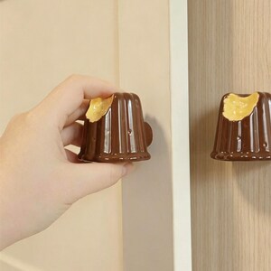 Ceramic Canelé Knob, French Pastry Drawer Pull, Handmade Dessert Door Handle, Bakery Decor,Uniqueknob,Dresser Pulls,Cabinet Hardware